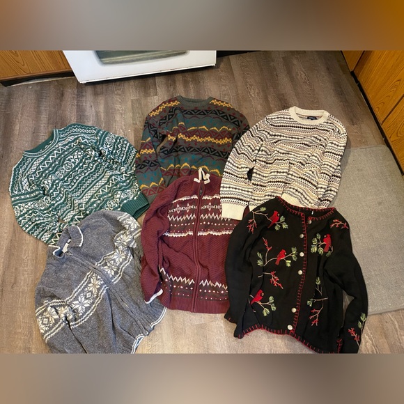 Assorted Patterned Sweaters - Picture 1 of 6